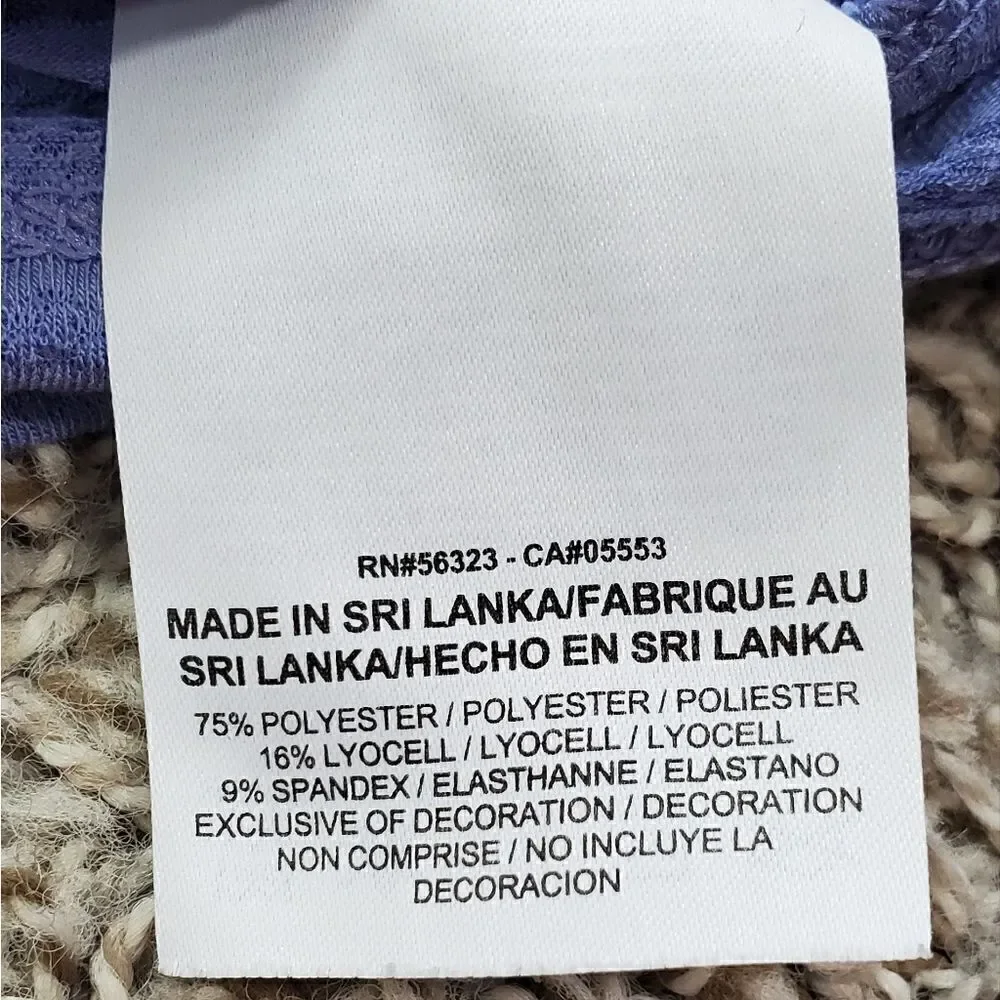 Nike Purplish Blue Striped Tank Top